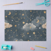 Papier Mousseline Celestial Constellation Star Pattern (5) (Artisanat)