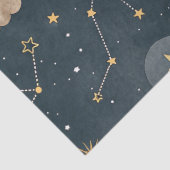 Papier Mousseline Celestial Constellation Star Pattern (5) (Détail)