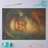 Papier Mousseline Celestial Father Christmas Decoupage Paper (Artisanat)