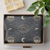 Papier Mousseline Celestial Moon Phase (4) (Cadeau)