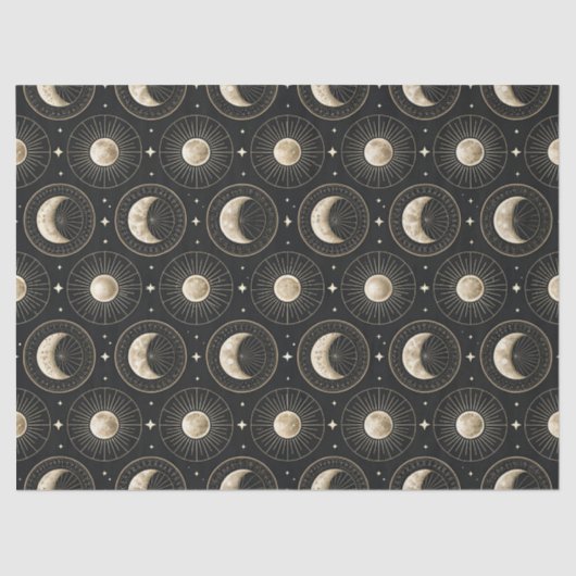 Papier Mousseline Celestial Moon Phase (5) (Recto)