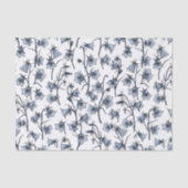 Papier Mousseline Cellules bleues, Cloches, Bellflowers (Recto)