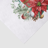 Papier Mousseline Centerpiece de bougie avec Poinsettia Flower (Détail)