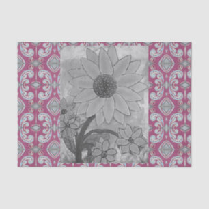 Papier Mousseline Centre Polkadot de tournesol