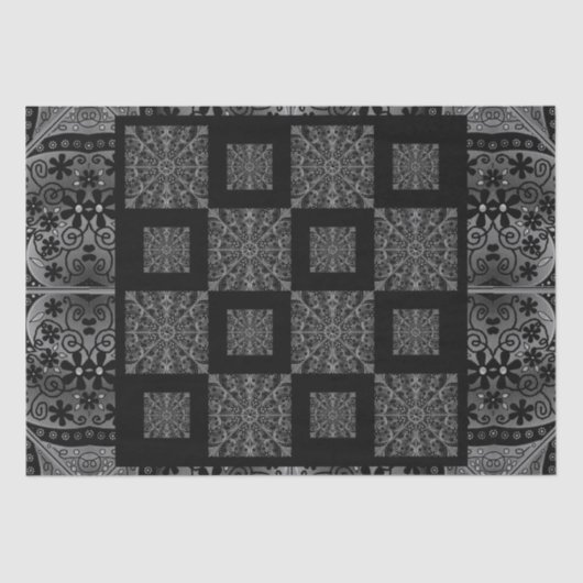 Papier Mousseline Céramique noir (Recto)