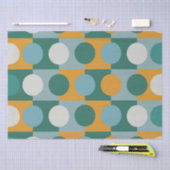 Papier Mousseline Cercle coloré demi-cercle géométrique (Artisanat)