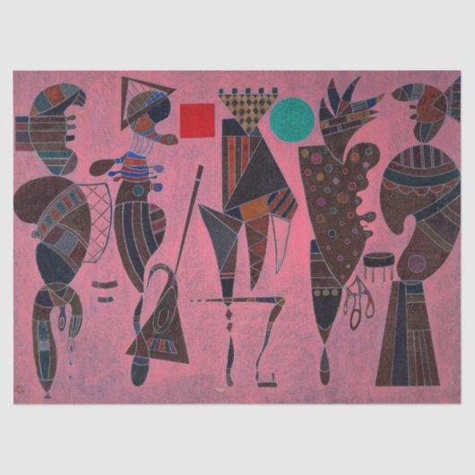 Papier Mousseline Cercle et Carré par Wassily Kandinsky (Recto)