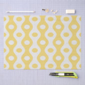 Papier Mousseline Cercle jaune et Motif des yeux (Artisanat)