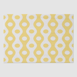 Papier Mousseline Cercle jaune et Motif des yeux