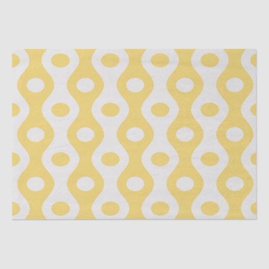 Papier Mousseline Cercle jaune et Motif des yeux (Recto)
