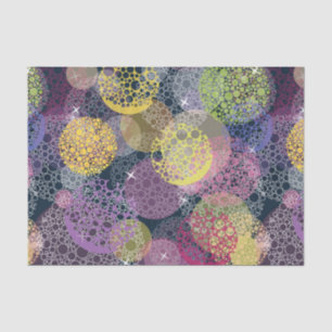 Papier Mousseline Cercle mignon abstrait de point de polka