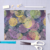 Papier Mousseline Cercle mignon abstrait de point de polka (Artisanat)