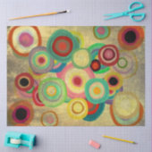 Papier Mousseline Cercles Abstraits (Artisanat)