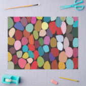 Papier Mousseline Cercles Abstraits colorés (Artisanat)