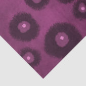 Papier Mousseline Cercles Abstraits prune violet points Découpage (Détail)
