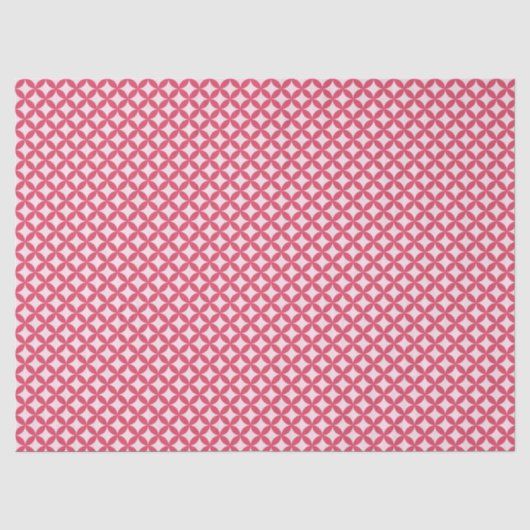 Papier Mousseline Cercles abstraits roses (Recto)