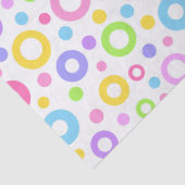 Papier Mousseline Cercles colorés Pastel (Détail)