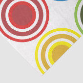 Papier Mousseline Cercles Concentriques Colorés Anniversaire (Détail)