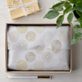 Papier Mousseline Cercles de doodle moderne motif (Cadeau)