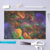 Papier Mousseline cercles de fruits papier de tissu (Artisanat)