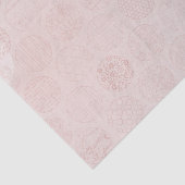 Papier Mousseline Cercles en tissu rose (Détail)