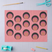 Papier Mousseline Cercles mods (Artisanat)