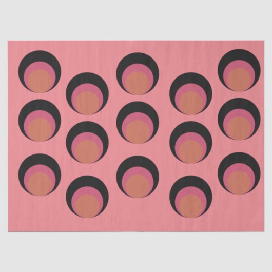 Papier Mousseline Cercles mods (Recto)
