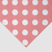 Papier Mousseline Cercles Motif corail clair (Détail)