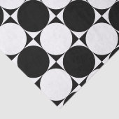 PAPIER MOUSSELINE CERCLES NOIRS ET BLANCS (Détail)