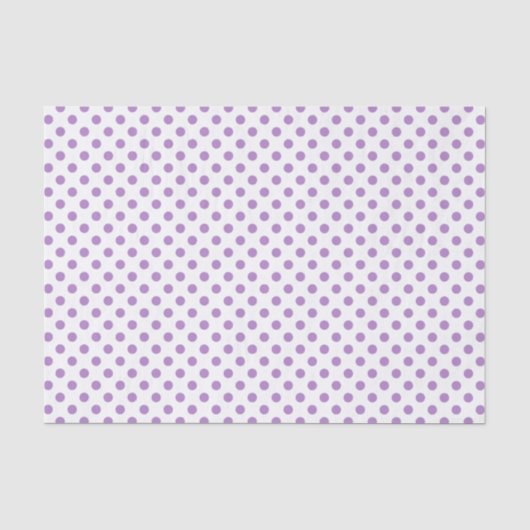 Papier Mousseline Cercles Pois violet de chardon (Recto)