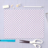 Papier Mousseline Cercles Pois violet de chardon (Artisanat)