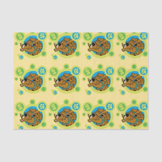 Papier Mousseline Cercles Scooby-Doo SD Badge (Recto)