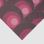 Papier Mousseline Cercles violets rétro (Détail)