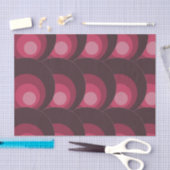 Papier Mousseline Cercles violets rétro (Artisanat)