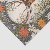 Papier Mousseline Cerf au milieu de la marguerite (Détail)