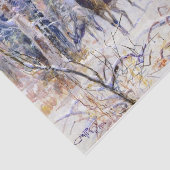 Papier Mousseline Cerf dans une forêt de neige (saison d'hiver) (Détail)