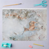 Papier Mousseline Cerf d'aquarelle en gros dans Noël de neige (Artisanat)