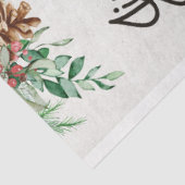 Papier Mousseline Cerf de Noël rétro et Sucre de canne (Détail)