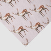 Papier Mousseline Cerf Élans Noël (Détail)