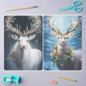 Papier Mousseline Cerf mystique (Artisanat)