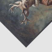 Papier Mousseline Cerf noble Renaissance en robe victorienne (Détail)