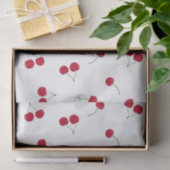 Papier Mousseline Cerise (Cadeau)