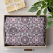 Papier Mousseline Cerise Blossom Dusky Rose Dot Mandala Diamond Carr (Cadeau)