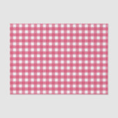 Papier Mousseline Cerise en vichy (Recto)