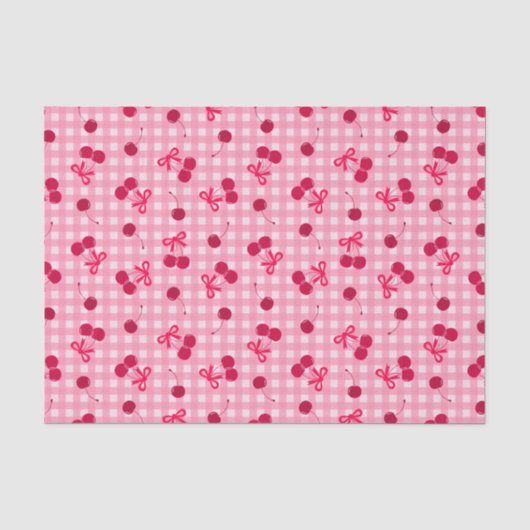 Papier Mousseline Cerises (Recto)
