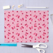 Papier Mousseline Cerises (Artisanat)