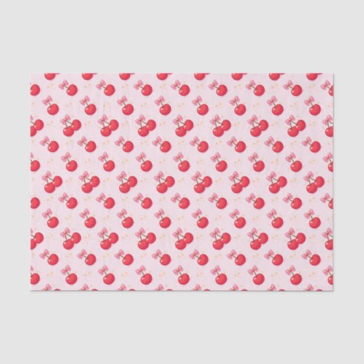 Papier Mousseline Cerises (Recto)