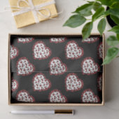 Papier Mousseline Cerises RAB Empreinte de léopard Heart Rockabilly (Cadeau)