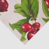 Papier Mousseline Cerises vintages (Détail)