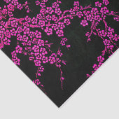 Papier Mousseline Cerisiers japonais floraux orientaux (Détail)